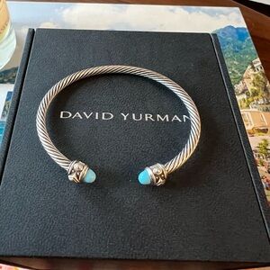 David Yurman Classic Cable Bracelet with Turquoise